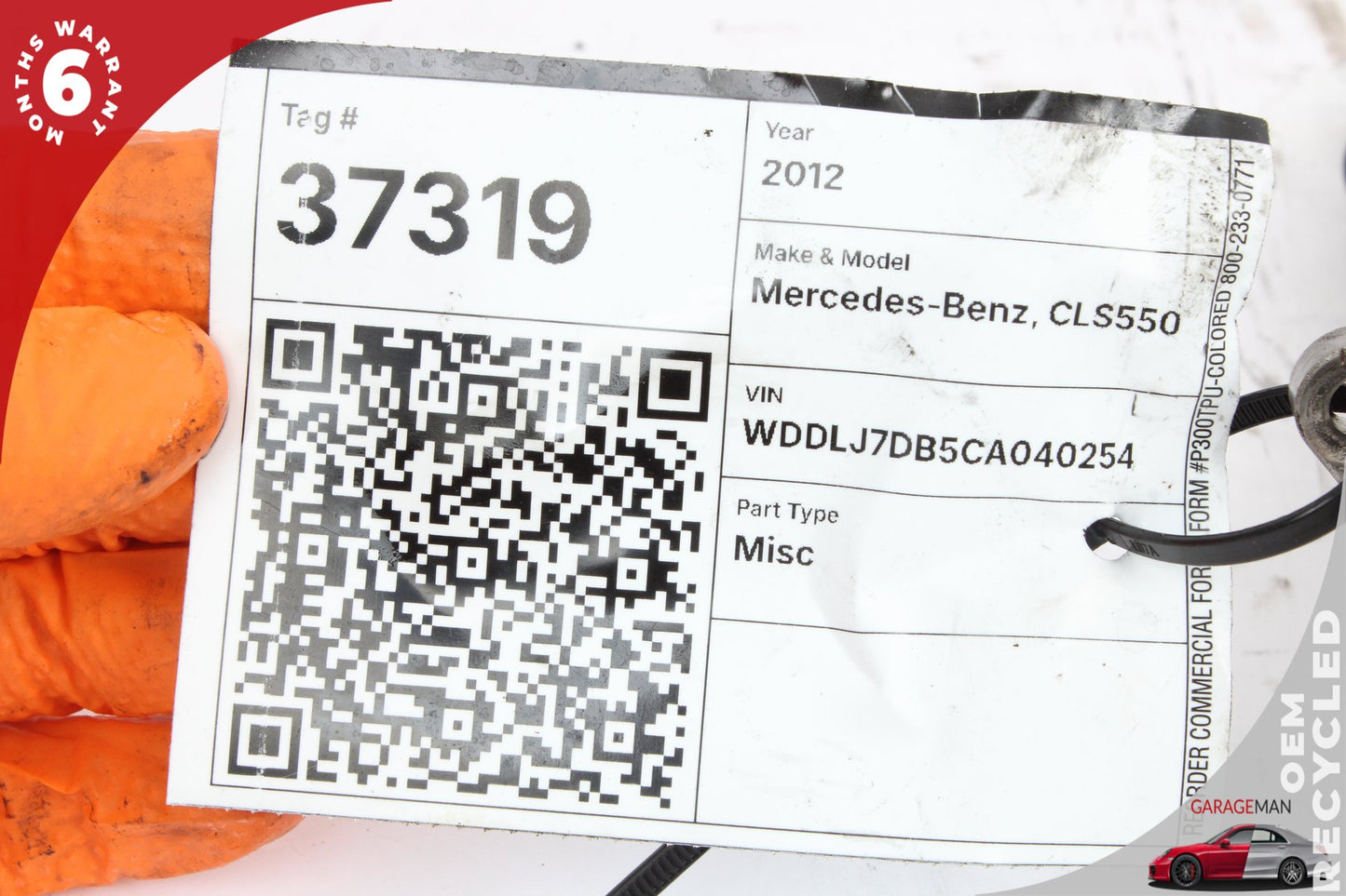 11-19 Mercedes-Benz CLS550 W218 Fuel Injection Rail Line Left Side 2780703495