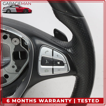 2014-2020 Mercedes X156 GLA250 Front Left Steering Wheel w/ Paddle Shifters OEM