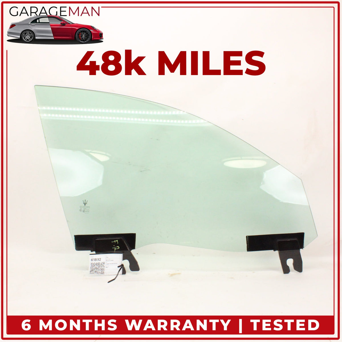 2014-2022 Maserati Ghibli M157 Front Right Passenger Side Door Window Glass OEM