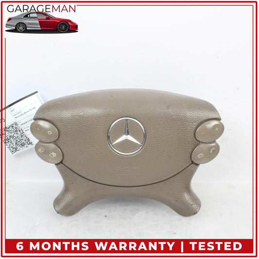 2003-2012 Mercedes R230 SL500 Front Left Steering Wheel Airbag Air Bag Beige OEM