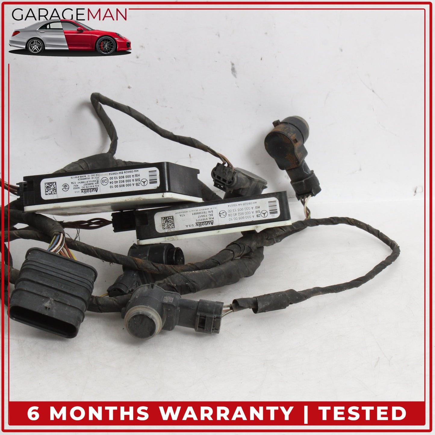 2012-2014 Mercedes W218 CLS63 AMG Rear Parking and Radar Sensors w/ Wire Harness