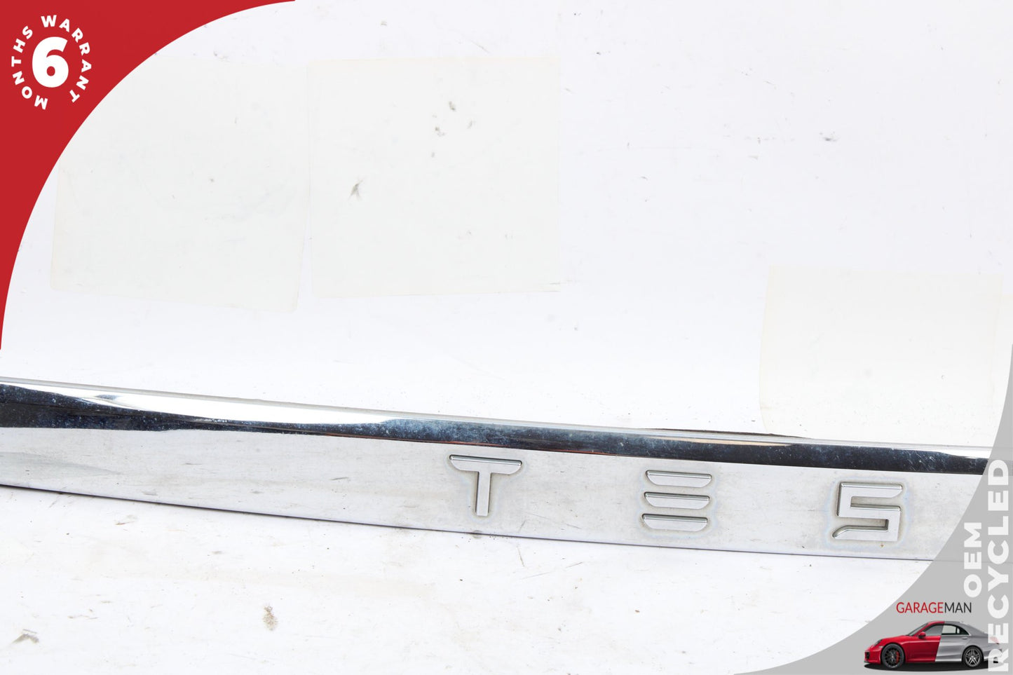 2012-2020 Tesla Model S Rear Trunk Lid Chrome Trim Moulding 102577600A OEM