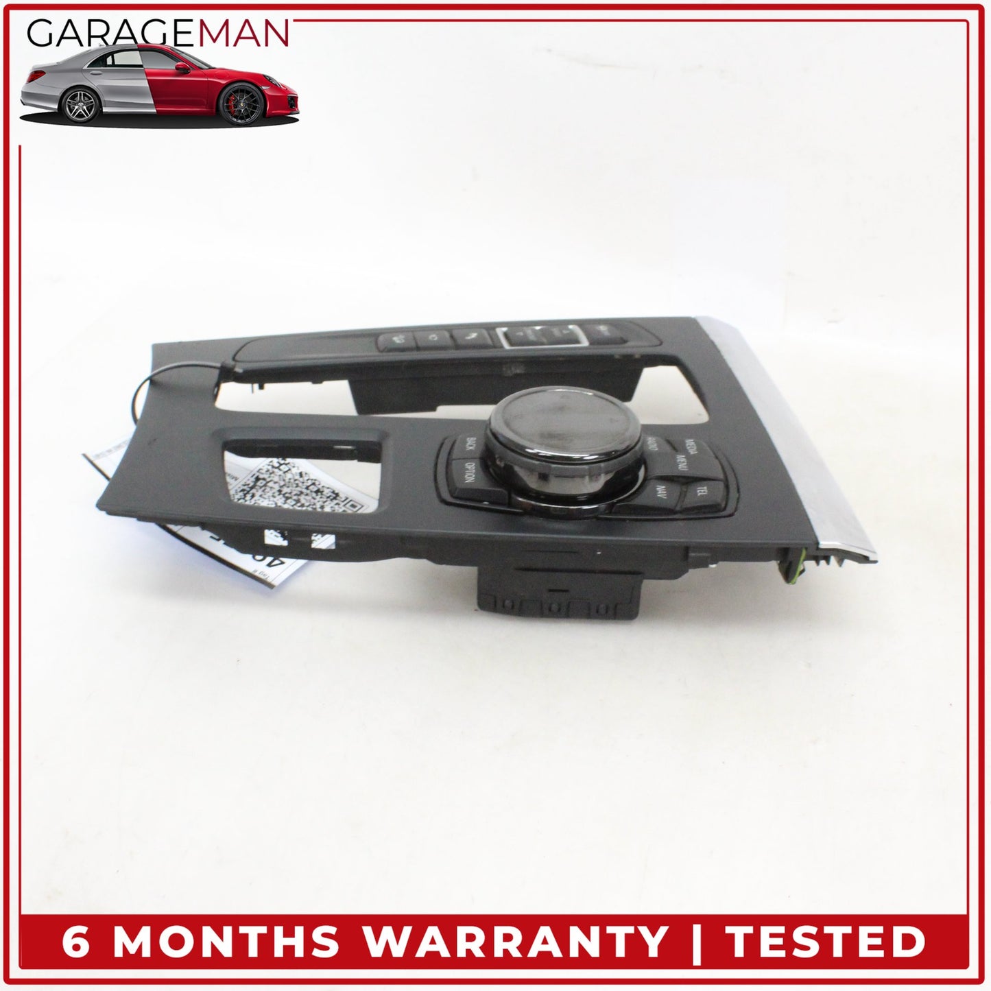 2014-2019 BMW X5 X6 iDrive Media Navigation Ceramic Knob w/ Switches & Trim OEM