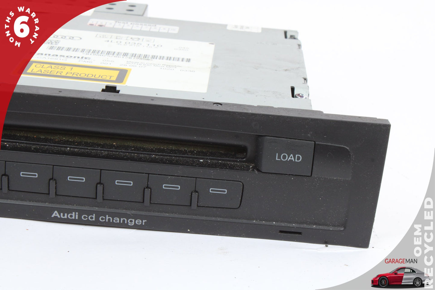 2007-2009 Audi Q7 CD Changer 6 Disk Player 4L0035110 OEM