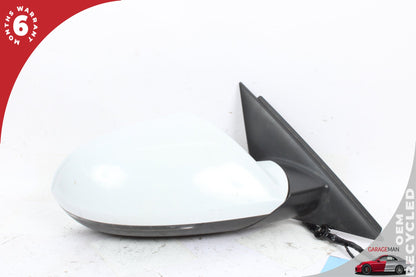 2012-2018 Audi A6 S6 Front Right Door Rear View Mirror w/ Blind Spot White OEM