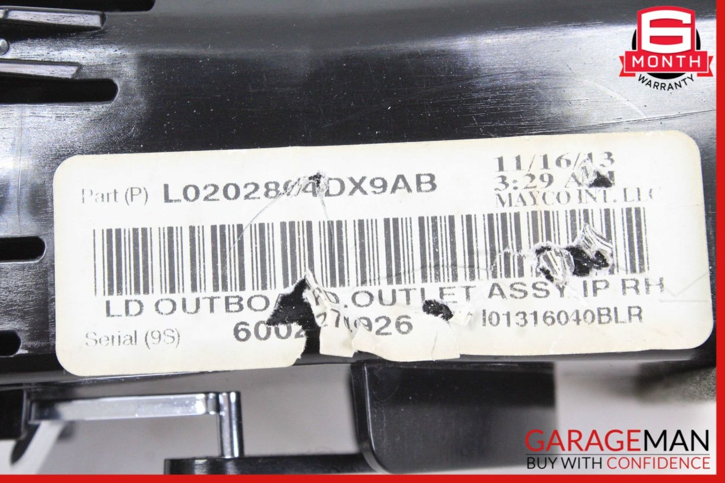 2011-2023 Dodge Charger LD Sedan Right Dash Air Vent L0202804DX9AB Genuine