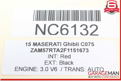 14-17 Maserati Ghibli Airbag Air Bag Control Module Unit 670007061 OEM