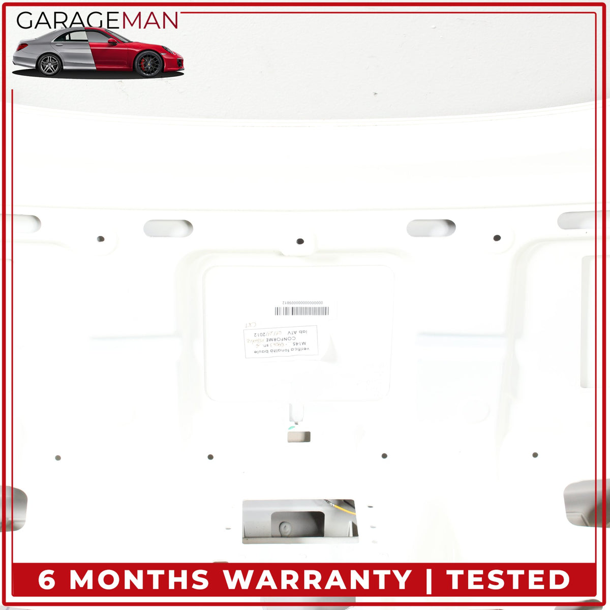 2008-2019 Maserati GranTurismo Coupe Trunk Lid Panel Assembly White 80085700 OEM