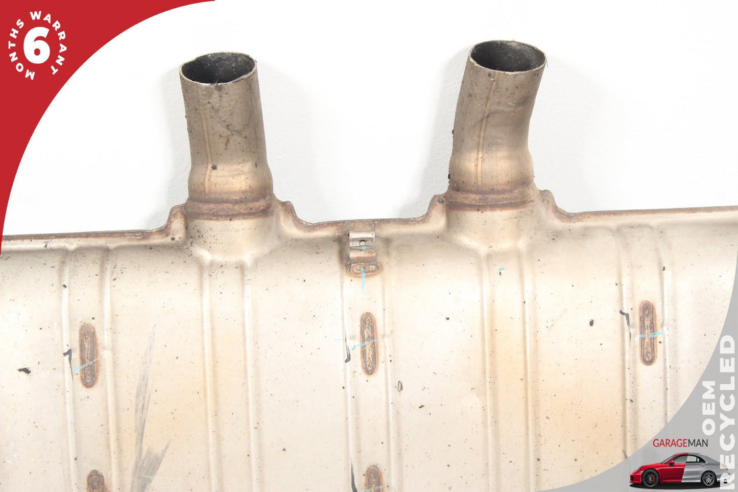 11-18 Porsche Cayenne 92A SUV Quad Exhaust Muffler Assembly w/ Valves 95811191032