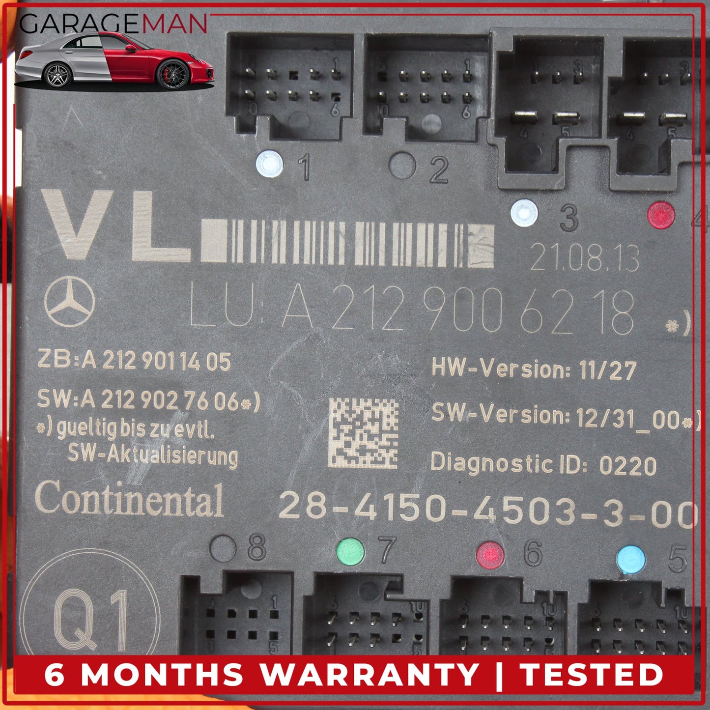2008-2018 Mercedes W204 C250 Front Left Side Door Control Module 2129006218 OEM