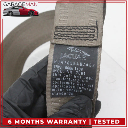 1997-2003 Jaguar XK8 XKR Front Left Driver Side Seat Belt Beige HJA7055AB OEM
