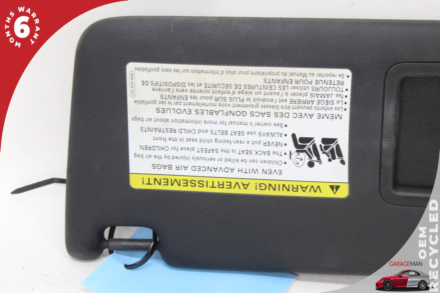 2015-2025 Audi A3 S3 RS3 Left Driver Side Sun Visor 8W0857551 OEM