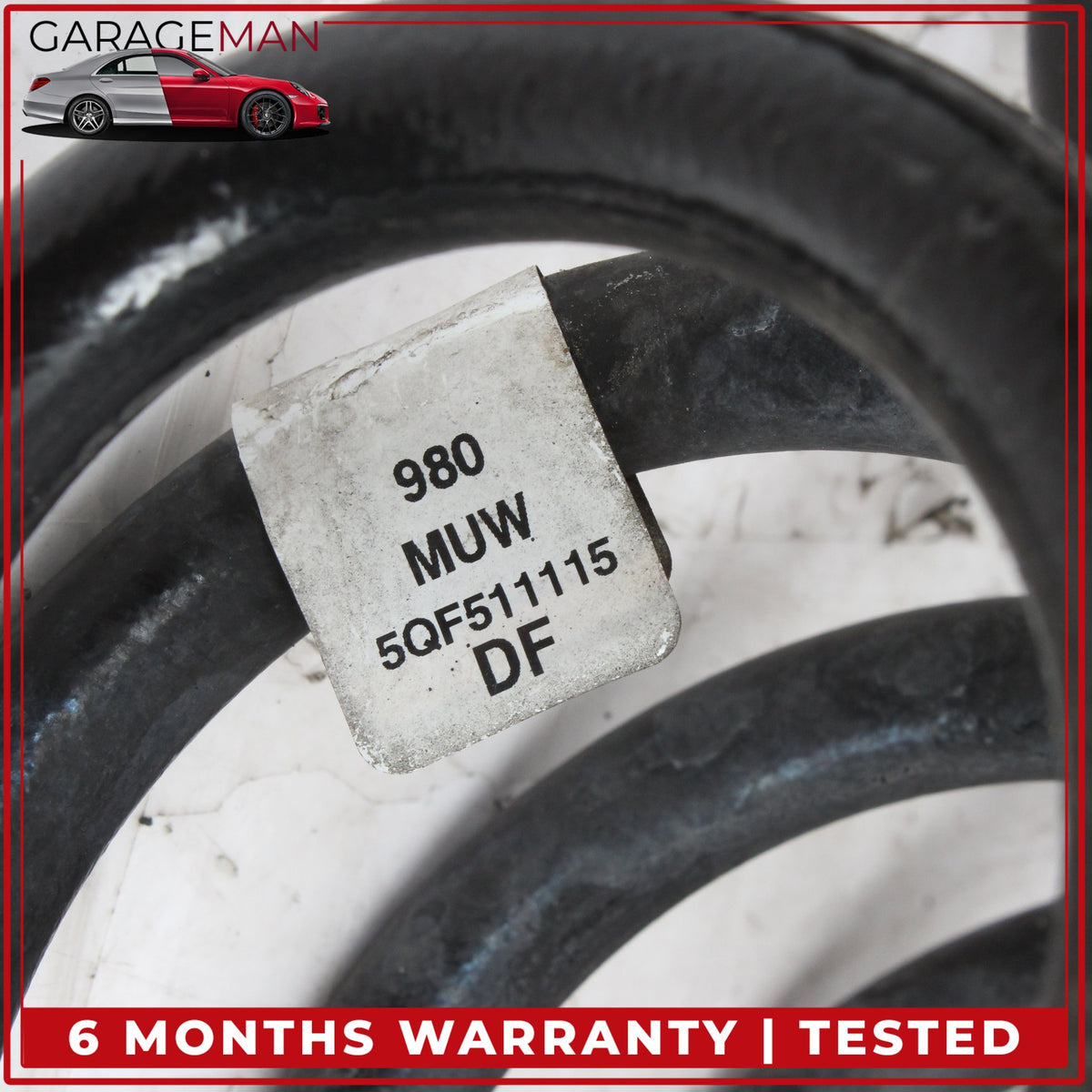 2019-2025 Audi Q3 Quattro Rear Left and Right Coil Spring Set 5QF511115DF OEM