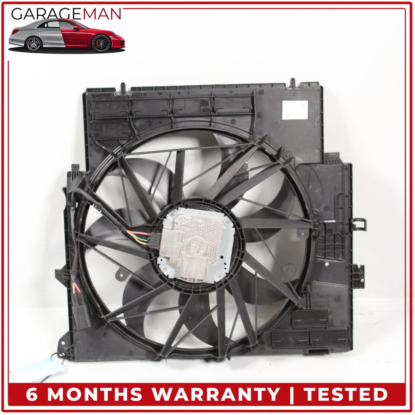 2011-2018 BMW X3 X4 F25 F26 Engine Radiator Cooling Fan Motor Assembly OEM