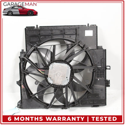 2011-2018 BMW X3 X4 F25 F26 Engine Radiator Cooling Fan Motor Assembly OEM
