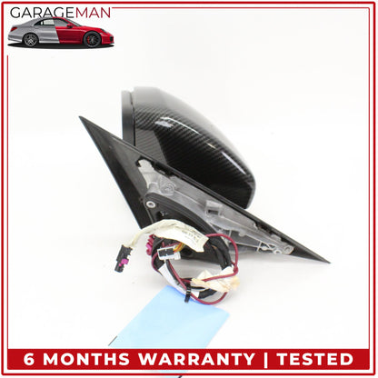 2015-2016 Mercedes W205 C300 Left Rear View Mirror w/ Blind Spot Carbon Fiber