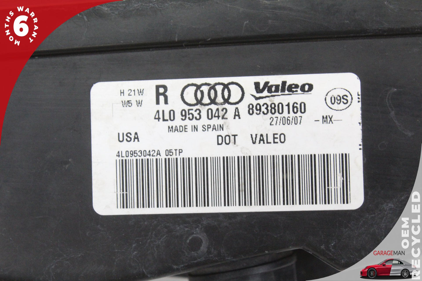 2007-2009 Audi Q7 Front Right Side Bumper Turn Signal 4L0953042A OEM