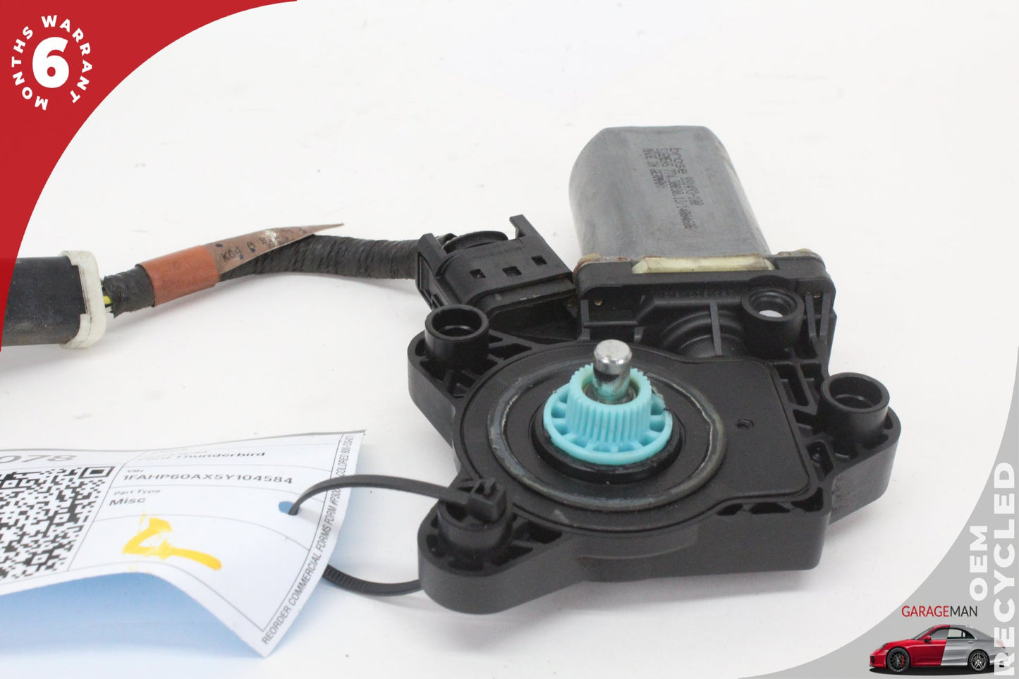 2002-2005 Ford Thunderbird Front Left Driver Side Window Regulator Motor OEM