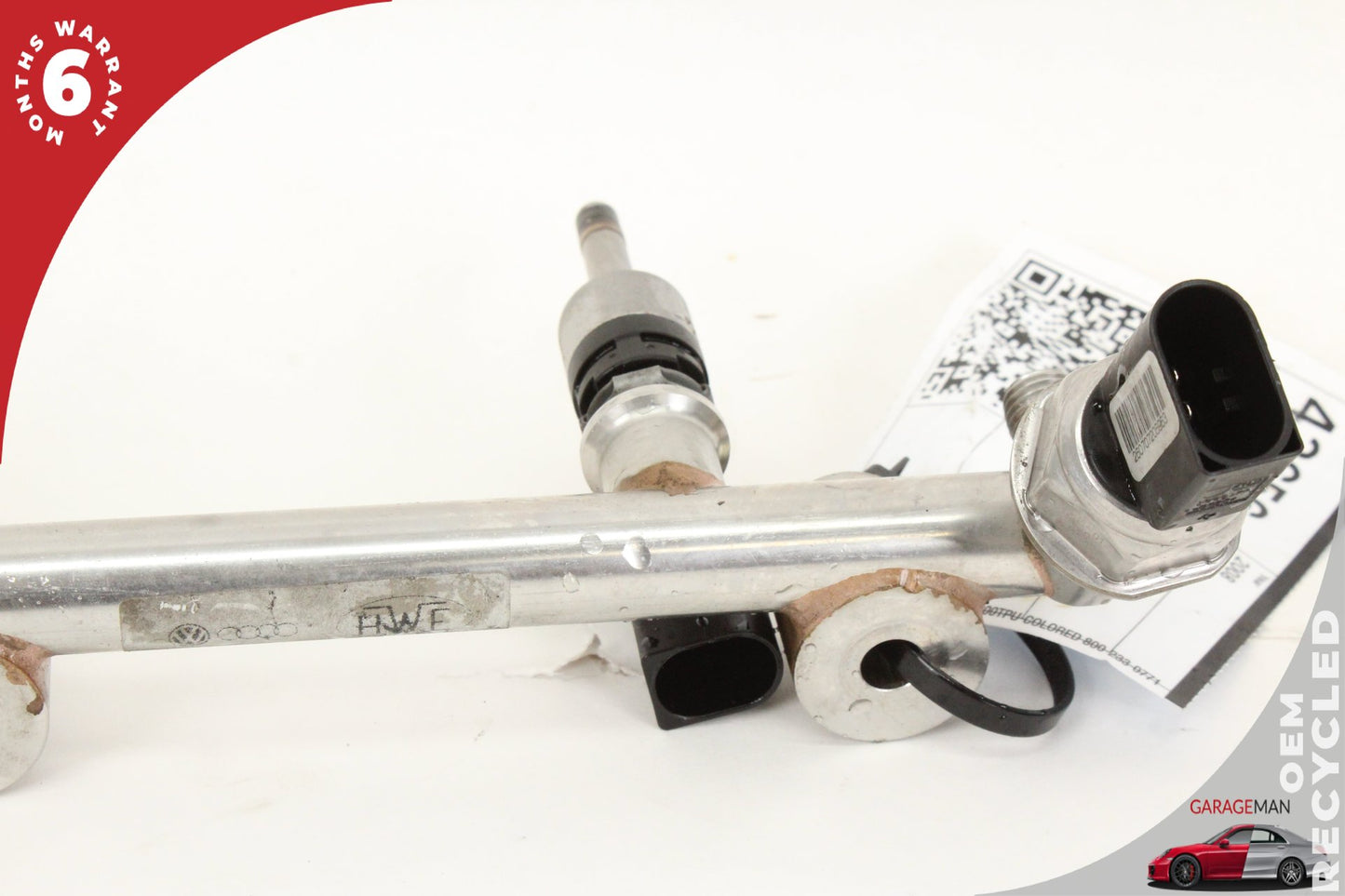 2008-2018 Porsche Cayenne 957 958 Lower Fuel Injector Rail w/ Injectors OEM