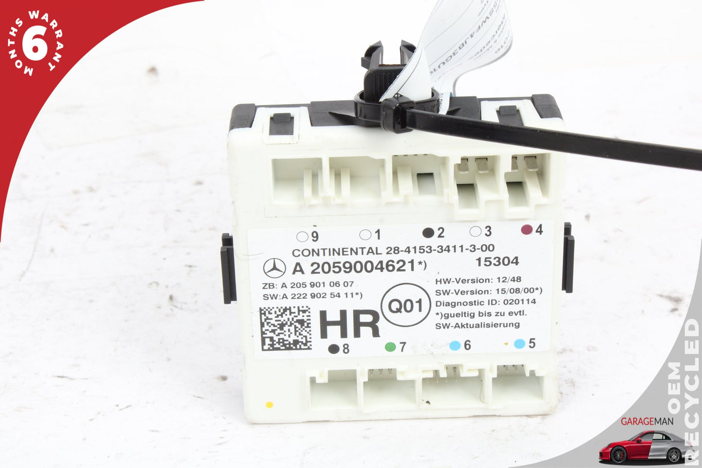 15-20 Mercedes-Benz C300 W205 Rear Right Door Control Module 2059004621 Genuine