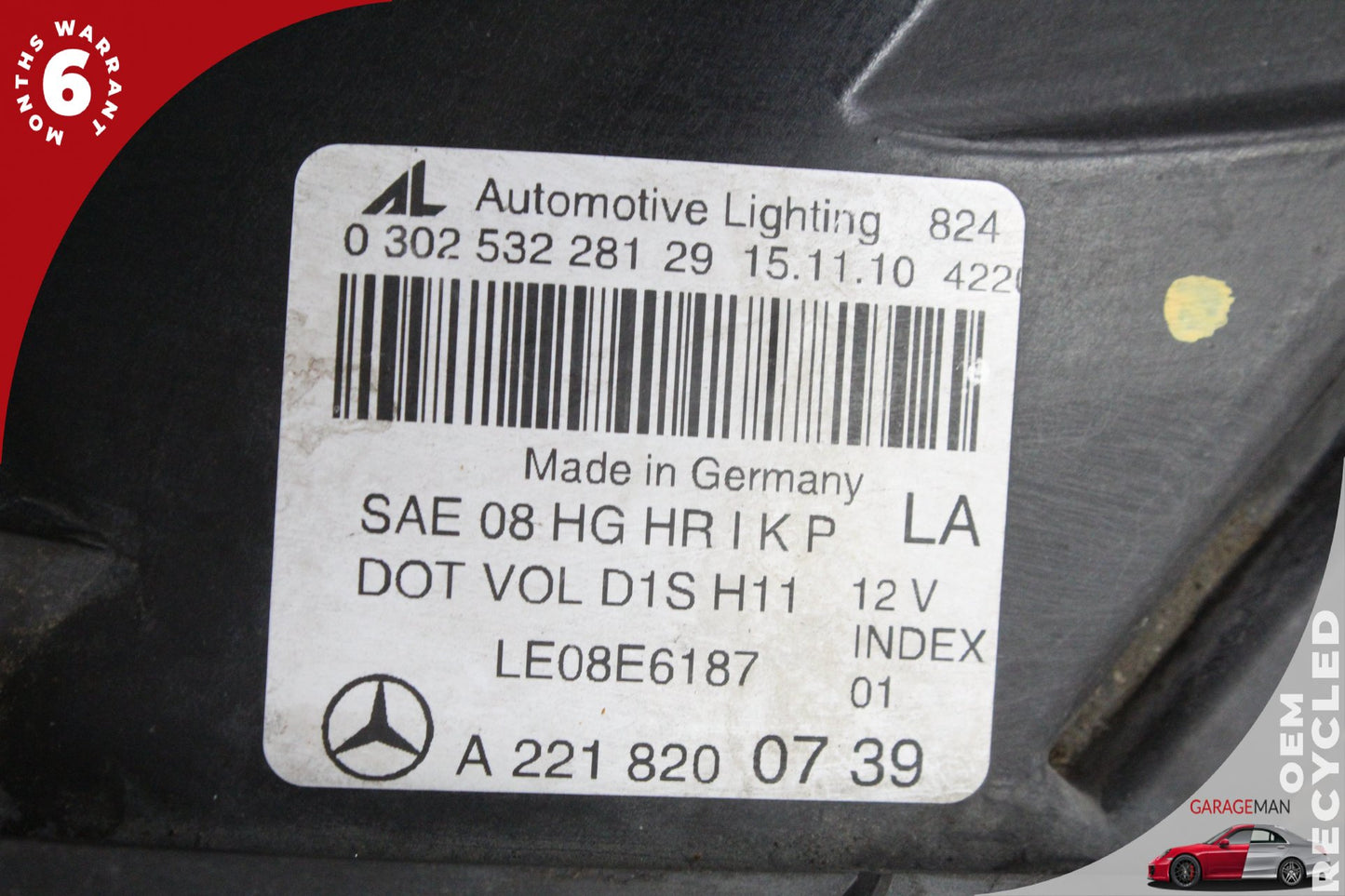 10-13 Mercedes-Benz S400 S-Class W221 Sedan Front Left Head Light Lamp Bi-Xenon 2218200739