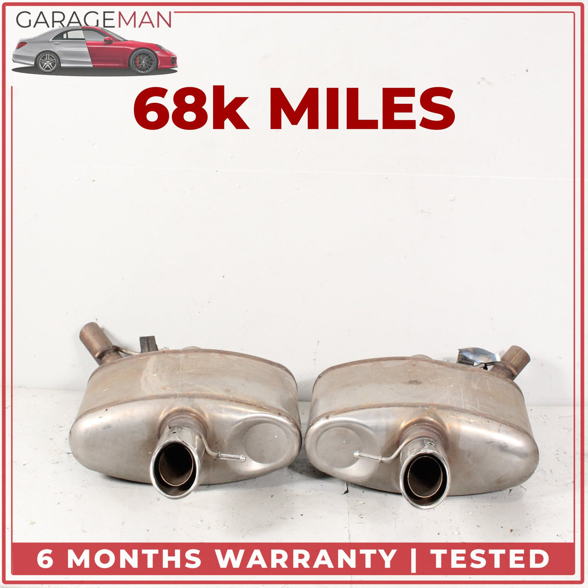 2014-2019 Range Rover Sport L494 Exhaust Muffler Left and Right Side Set OEM