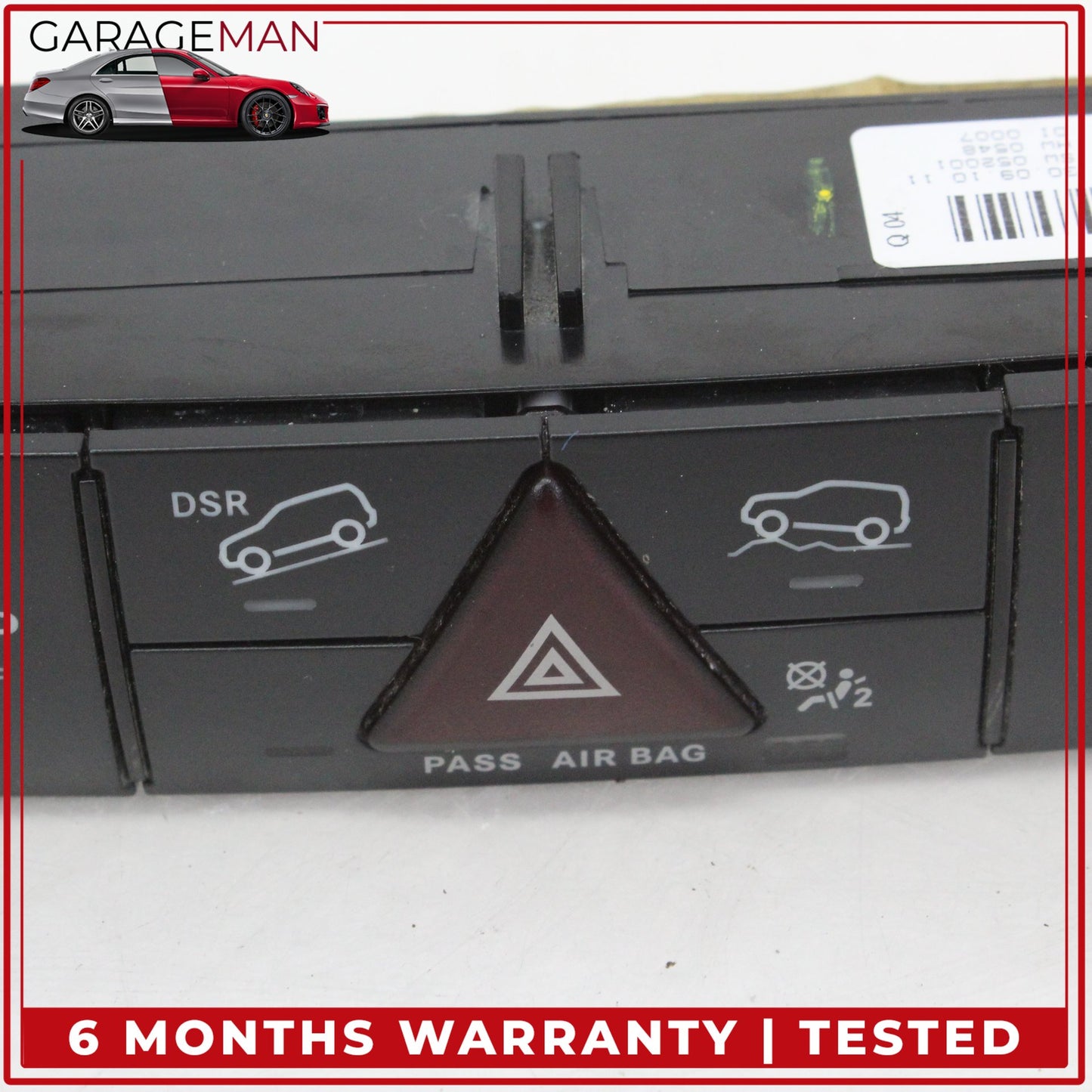 2006-2012 Mercedes W164 ML350 GL450 Hazard Switch Control Panel 1648707510 OEM
