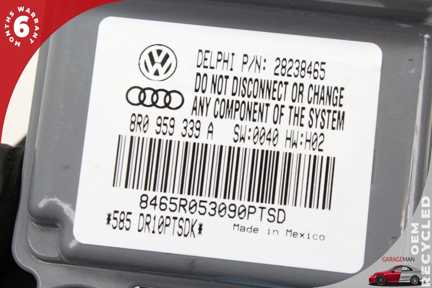 2013-2017 Audi SQ5 8R Front Right Passenger Seat Occupant Sensor Module 8R095933