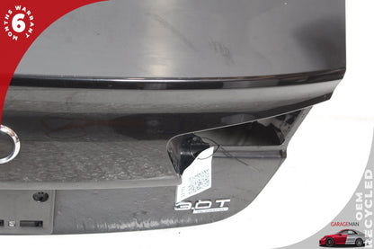 12-18 Audi A6 C7 Sedan Trunk Lid Panel Assembly Phantom Black Pearl 4G5827023C