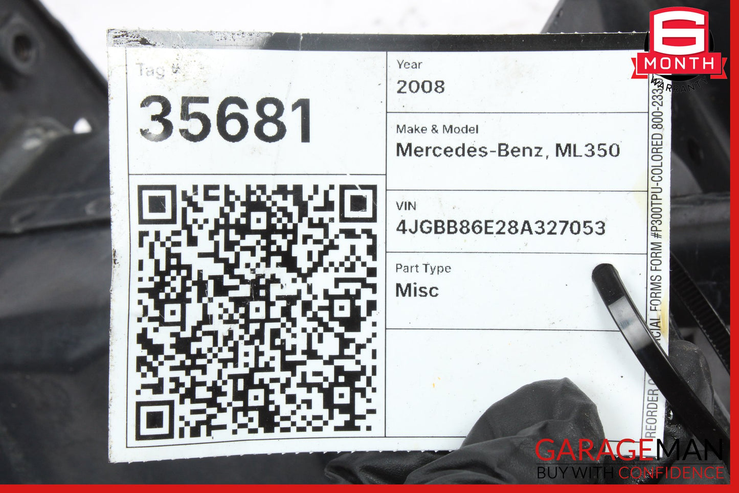 2006-2012 Mercedes W164 ML350 ML500 Front Right Bumper Reinforcement Bracket OEM