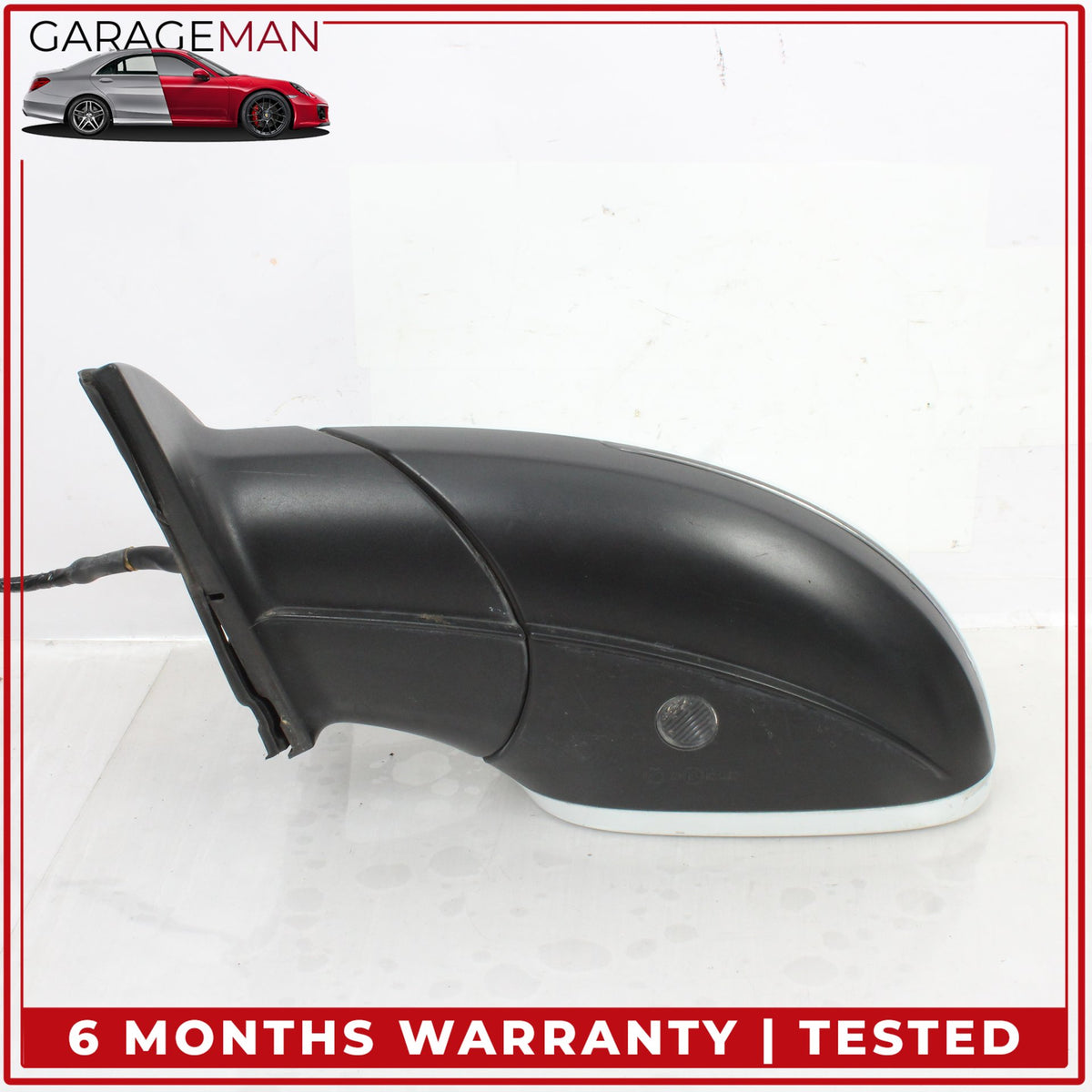 2010-2015 Audi Q7 Left Side Door Heated Rear View Mirror w/ Blind Spot White OEM