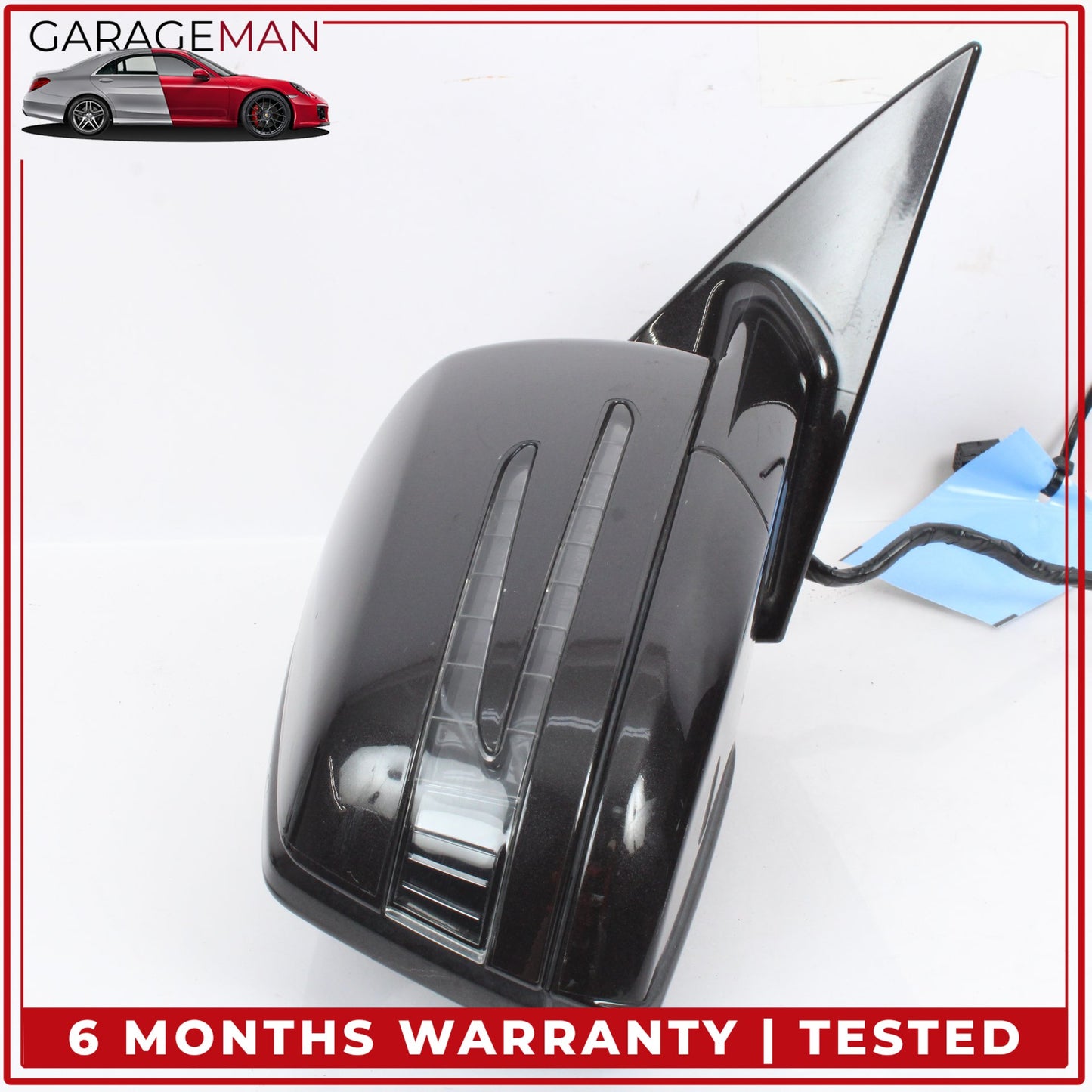2007-2014 Mercedes-Benz CL550 W216 Coupe Front Right Door Rear View Mirror w/ Blind Spot 2168101476 OEM