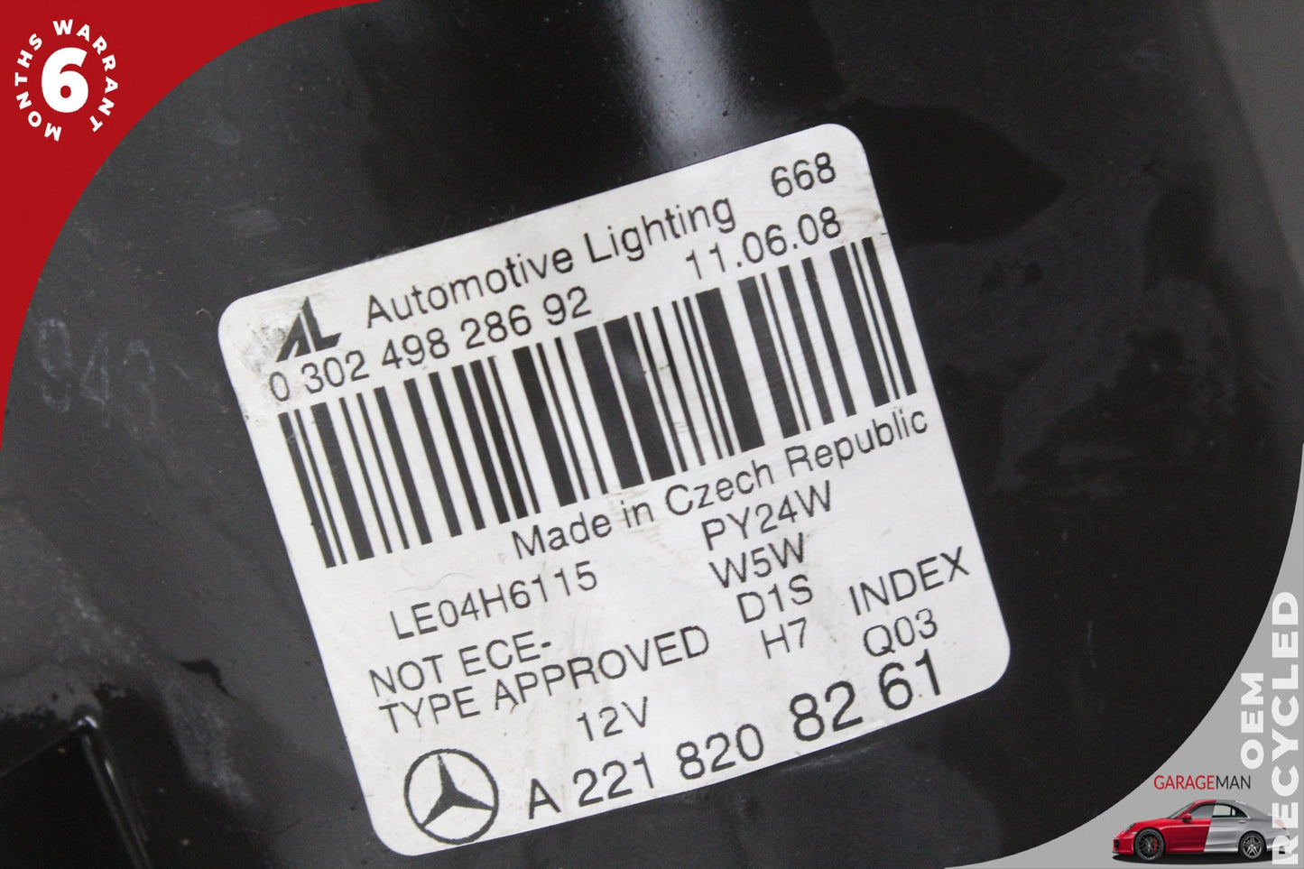 2007-2009 Mercedes W221 S550 Front Right Side Head Light Lamp Bi-Xenon OEM