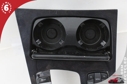 2009-2015 BMW 750i Front Center Cupholder w/ Switches & Trim Cover 9113863 OEM