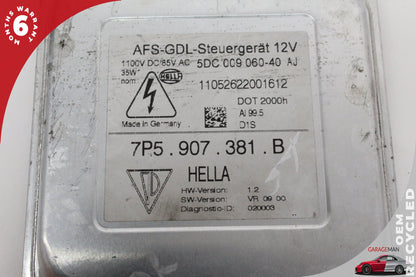 11-12 Porsche Cayenne 92A SUV Headlight Ballast 7P5907381B Genuine