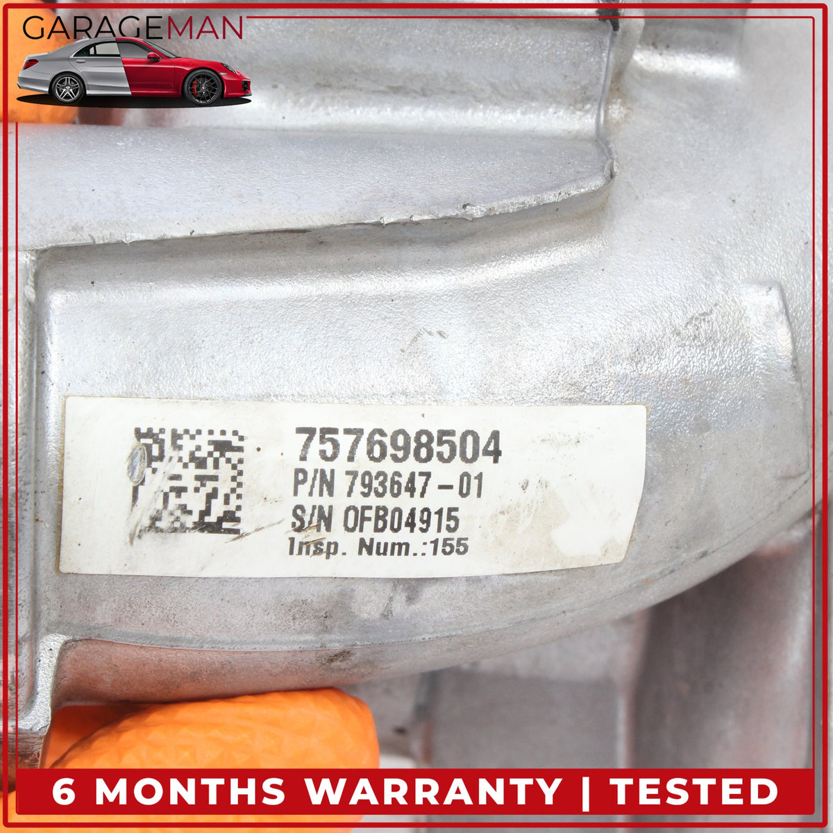 2008-2017 BMW 650i 550i 750i X5 N63 Left or Right Side Turbocharger 7576985 OEM