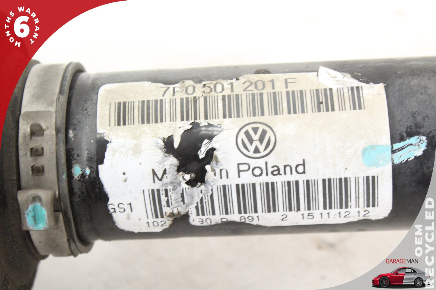 11-18 Porsche Cayenne 92A AWD 4.8 Rear Right CV Axle Shaft 7P0501201F Genuine