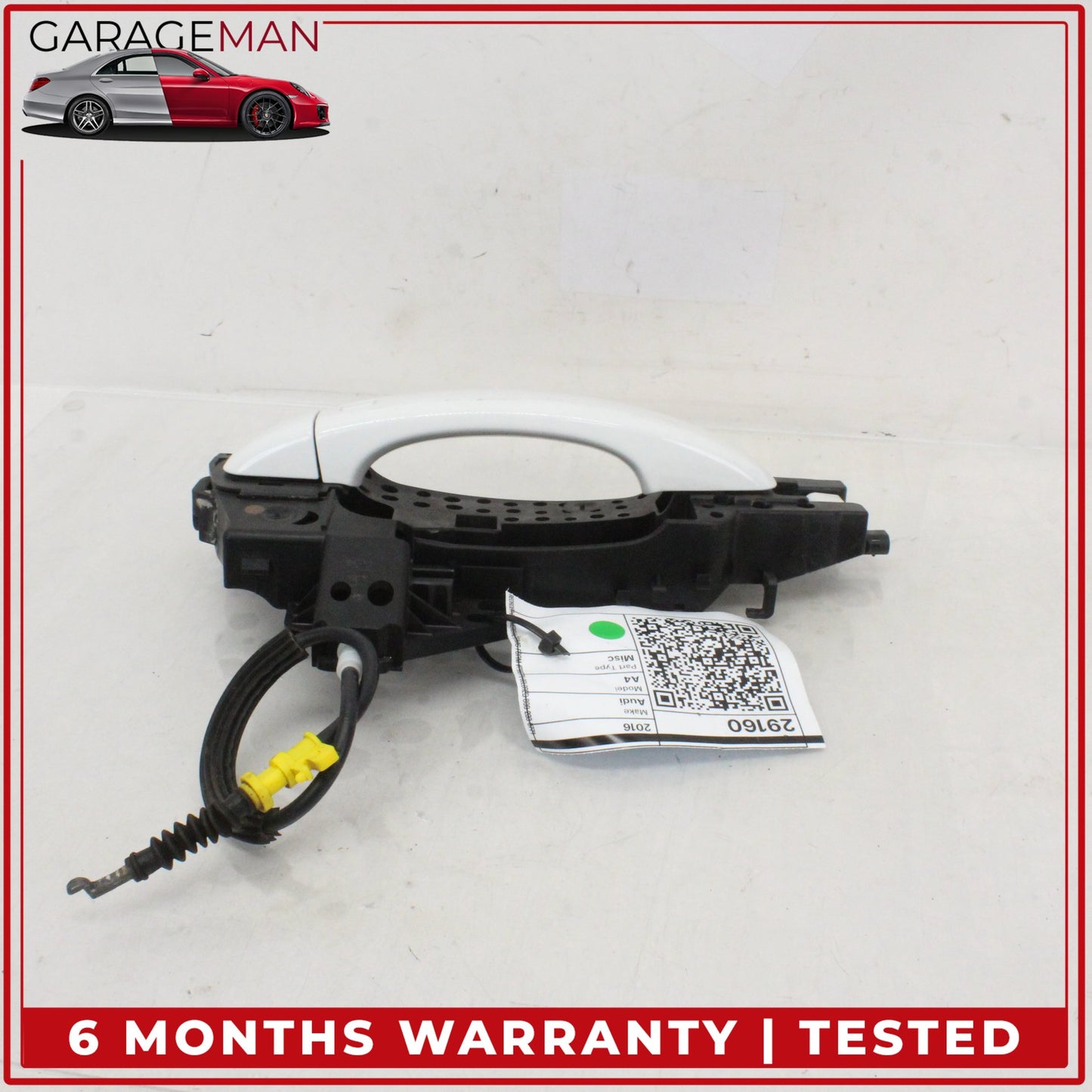 2009-2016 Audi A4 S4 A5 S5 Right Passenger Side Exterior Door Handle White OEM