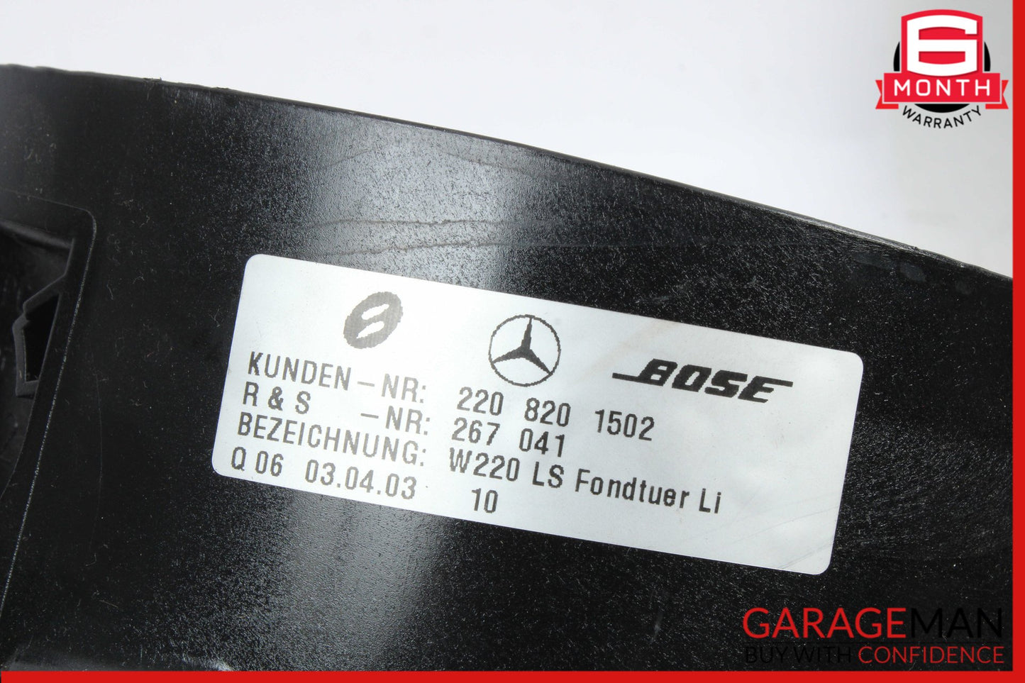 2000-2006 Mercedes W220 S55 AMG Rear Left and Right Side Door Speaker Set OEM