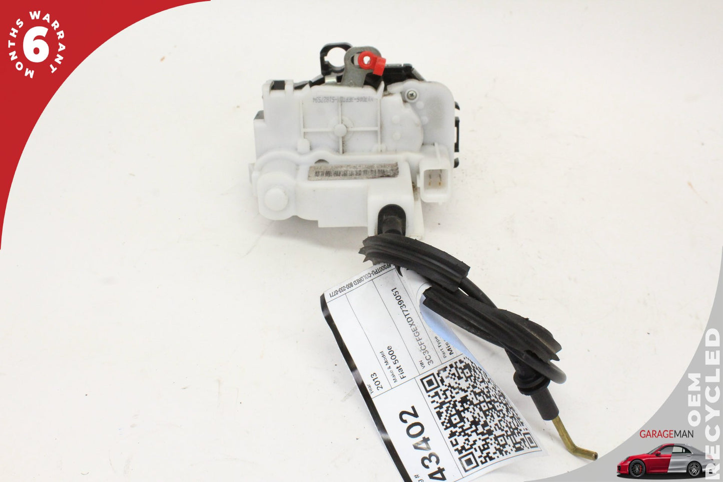 2013 Fiat 500e Hatchback Right Front Door Lock Actuator 51827593