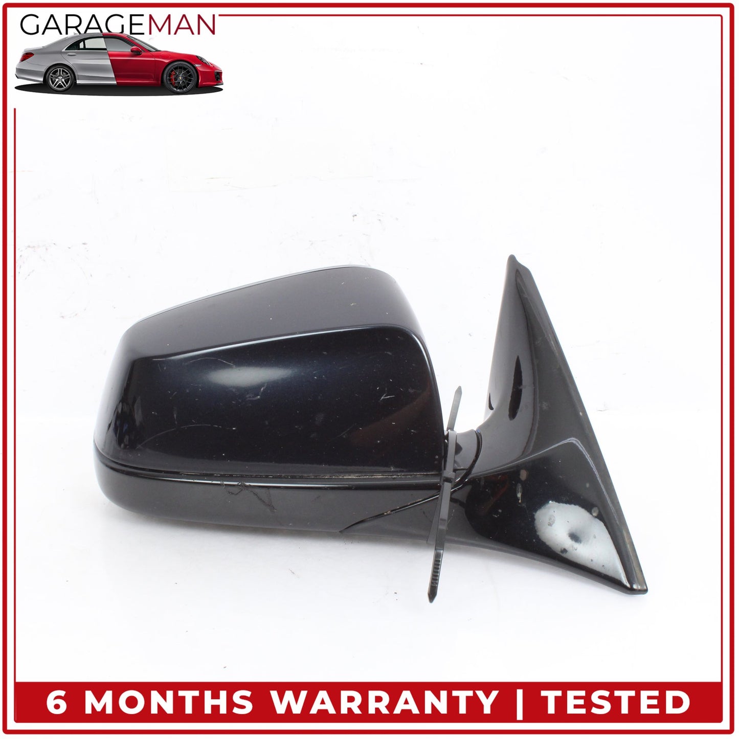 2012-2015 BMW 650i F06 Front Right Door Rear View Mirror w/ Camera Black OEM