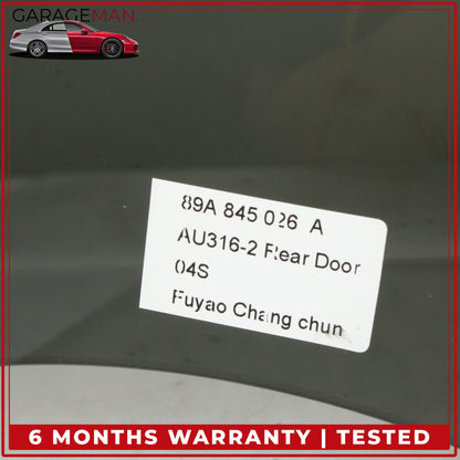 2022-2025 Audi Q4 e-tron Rear Right Door Window Glass 89A845026A OEM