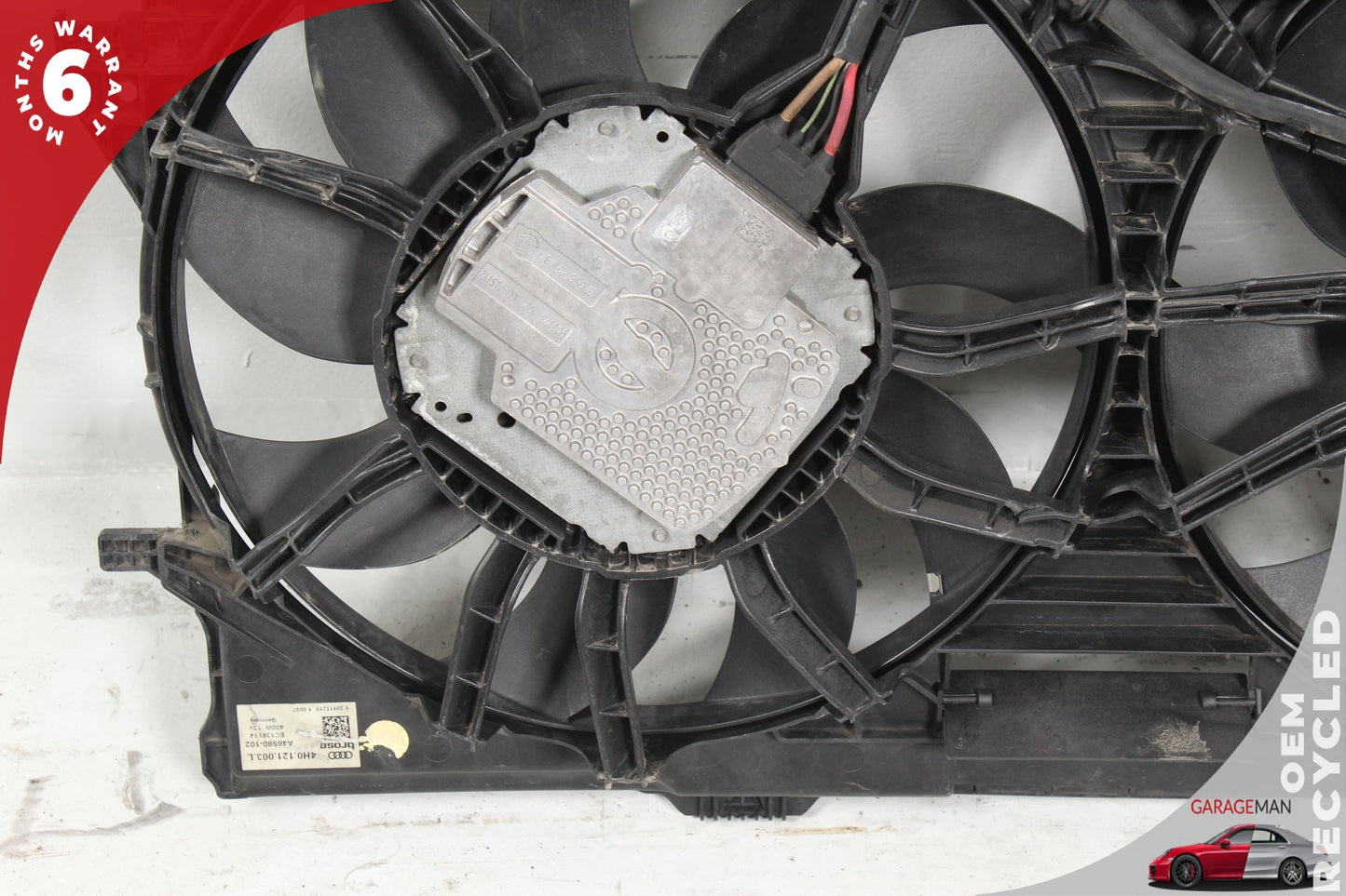 2012-2018 Audi A7 A6 Engine Radiator Cooling Fan Motor Assembly 4H0121003N OEM