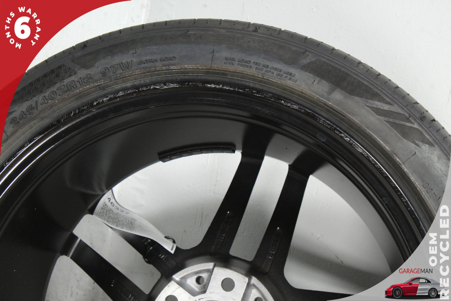 2015-2021 Mercedes-Benz C300 W205 Wheel Rim 18x9.5J w/ Tire A2124010300