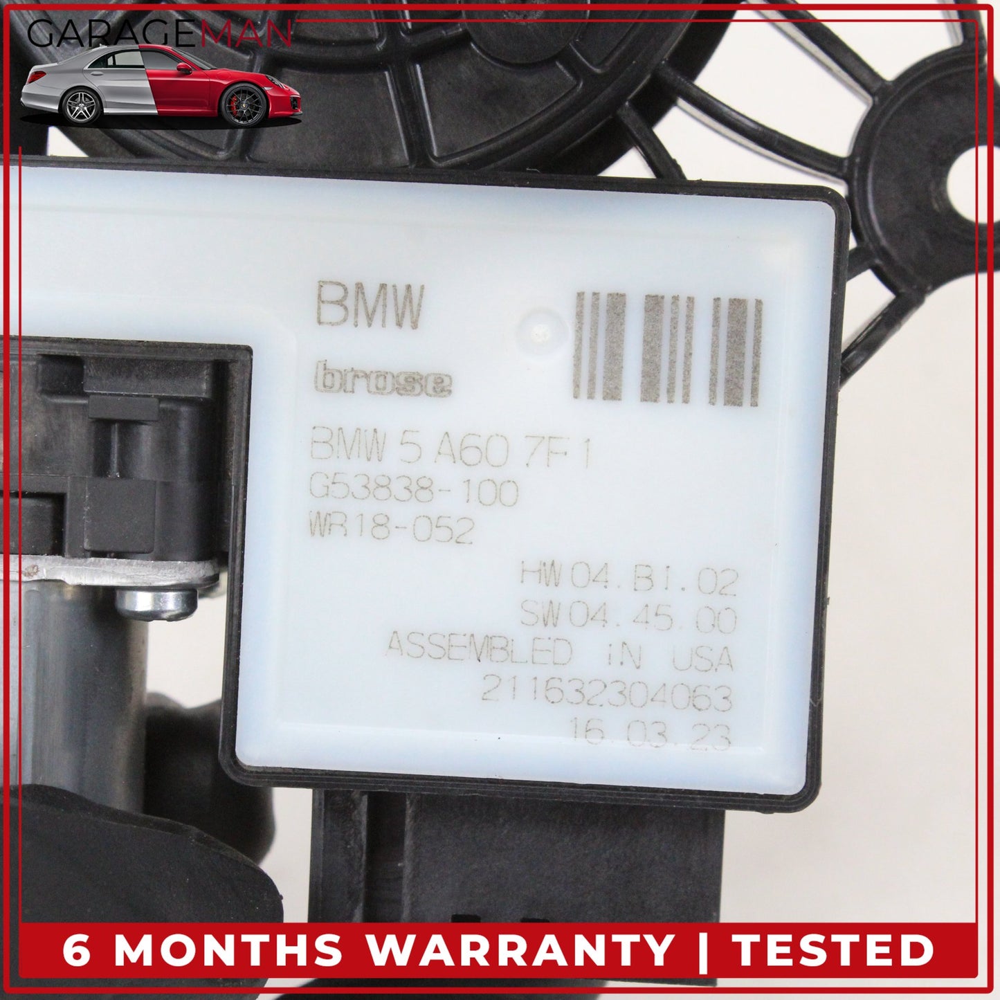 2019-2025 BMW 330i Front Left Driver Side Window Regulator Motor 5A607F1 OEM