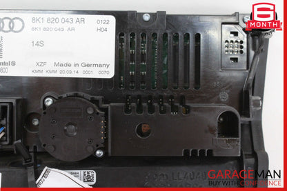 2013-2017 Audi RS5 8T Convertible AC Climate Control Panel 8K1820043AR Genuine