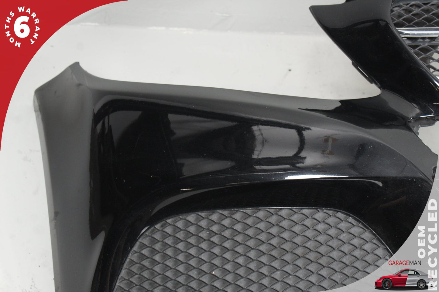 2015-2018 Mercedes-Benz C300 W205 Sedan Front Bumper Cover 2058850024 Black OEM