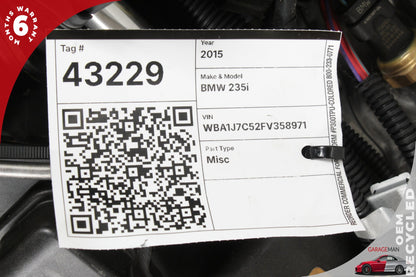 2014-2016 BMW 235i F22 RWD 3.0L I6 N55 Complete Engine Motor Assembly 67396 miles