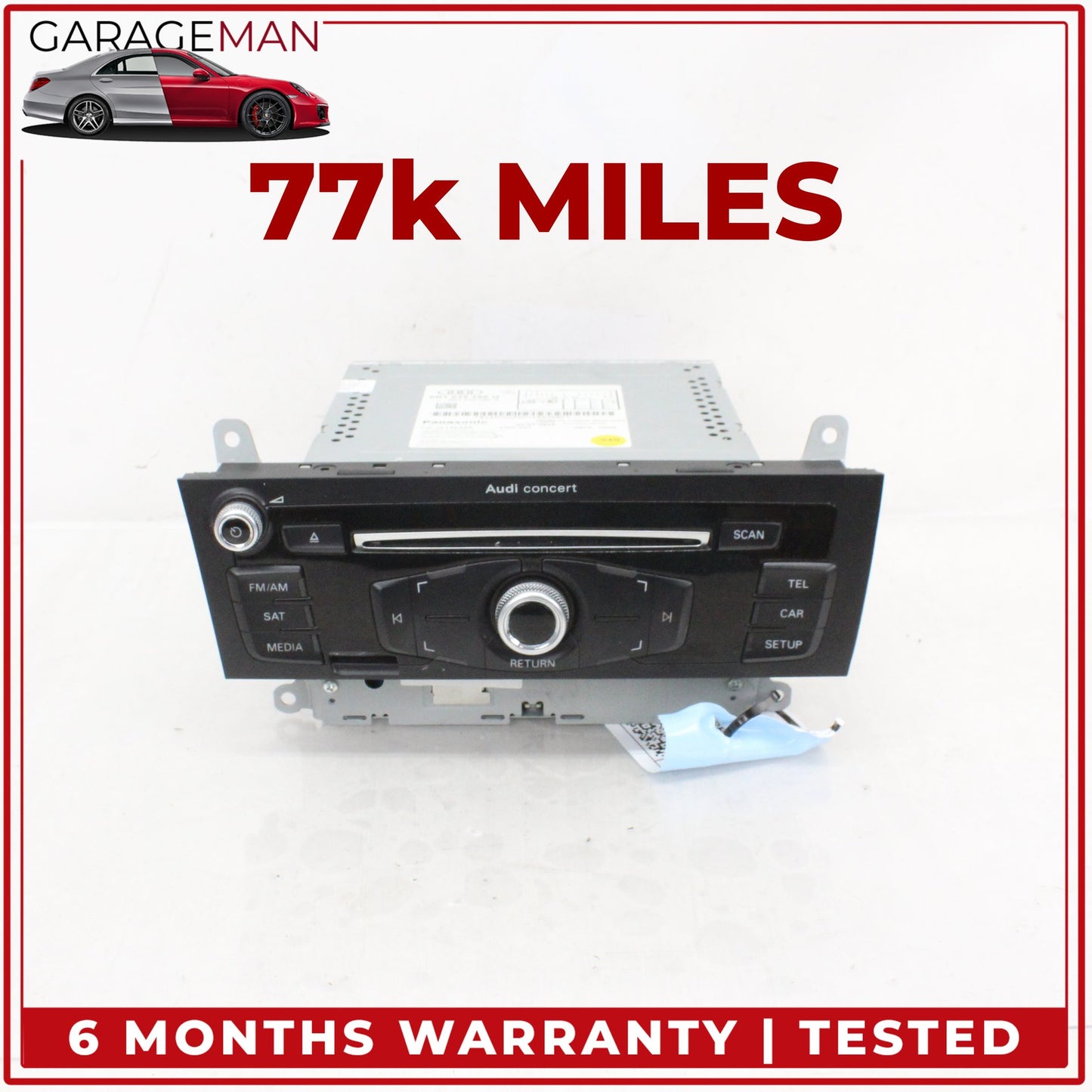2013-2016 Audi A4 S4 Front Dash Audio Radio Receiver CD Player 8R1035186Q OEM