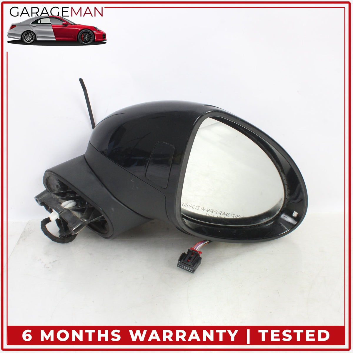 2015-2018 Porsche Cayenne 958 Right Door Rear View Mirror w/ Blind Spot OEM